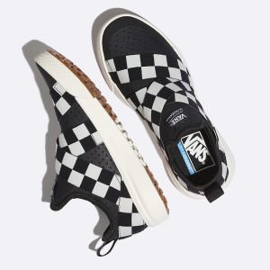 Vans Bayan Kaykay Ayakkabısı Mega Check UltraRange Gore Siyah/Beyaz | 50838-223